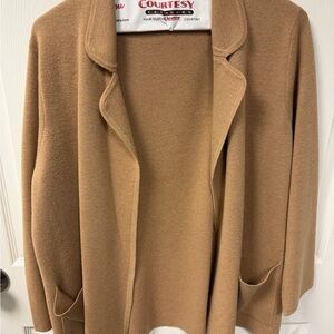 J. Crew Tan Eloise Open Front sweater blazer